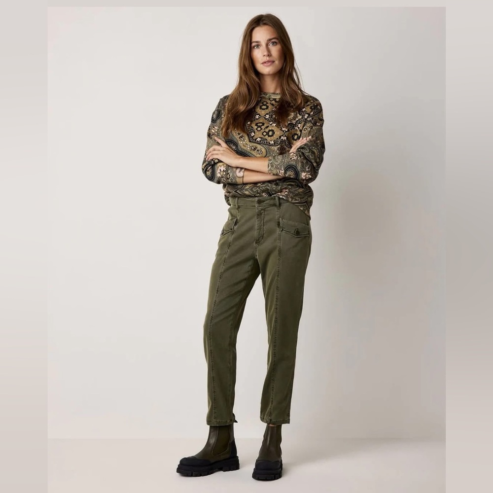Summum Olive Green Utility Pants